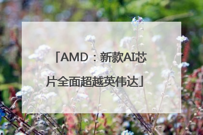 AMD：新款AI芯片全面超越英伟达